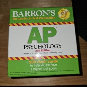Barron's AP Psychology flash cards